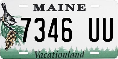 ME license plate 7346UU