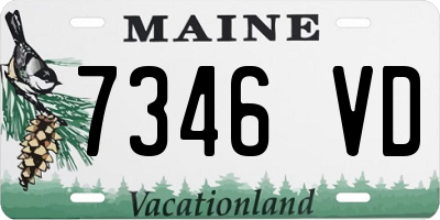 ME license plate 7346VD