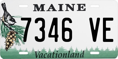 ME license plate 7346VE