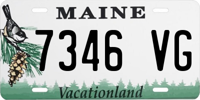 ME license plate 7346VG