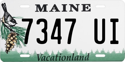 ME license plate 7347UI
