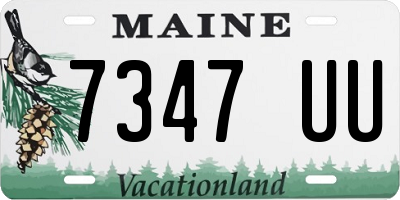 ME license plate 7347UU