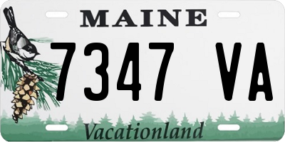ME license plate 7347VA