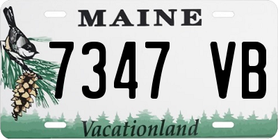 ME license plate 7347VB