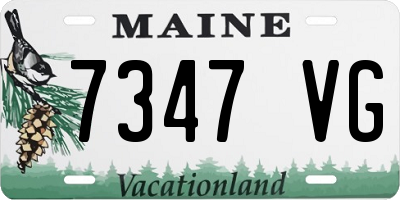 ME license plate 7347VG