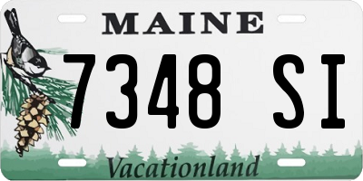 ME license plate 7348SI