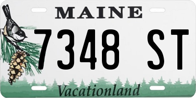 ME license plate 7348ST