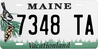 ME license plate 7348TA