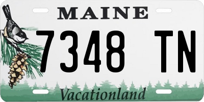 ME license plate 7348TN