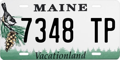 ME license plate 7348TP
