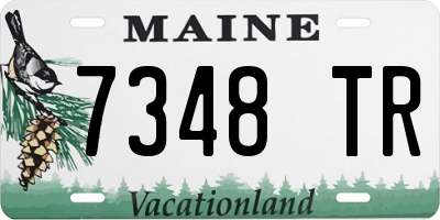 ME license plate 7348TR