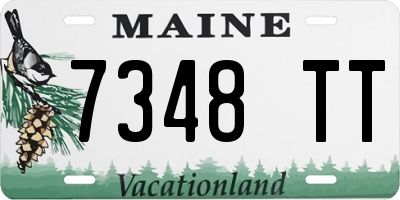 ME license plate 7348TT