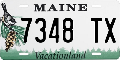 ME license plate 7348TX