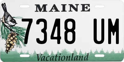 ME license plate 7348UM