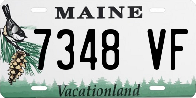ME license plate 7348VF
