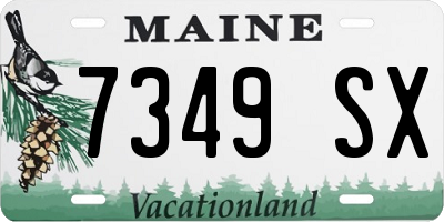 ME license plate 7349SX