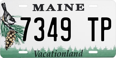 ME license plate 7349TP