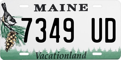 ME license plate 7349UD