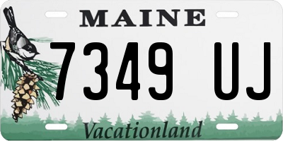 ME license plate 7349UJ