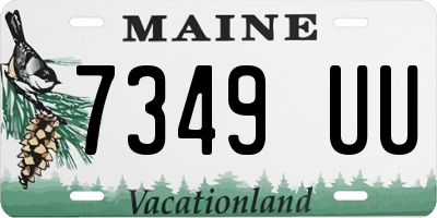 ME license plate 7349UU