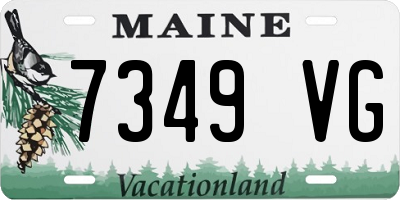 ME license plate 7349VG