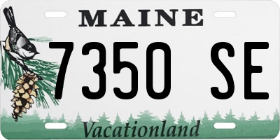 ME license plate 7350SE