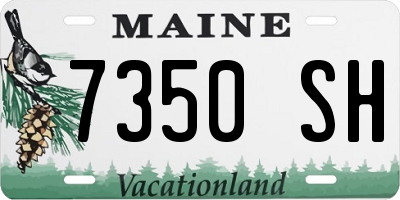 ME license plate 7350SH