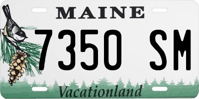 ME license plate 7350SM