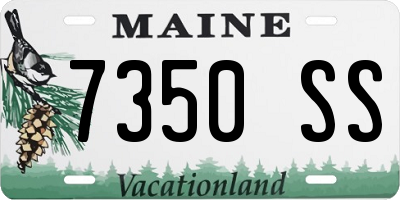 ME license plate 7350SS