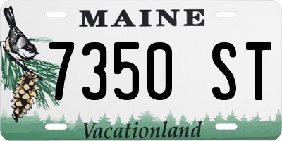 ME license plate 7350ST