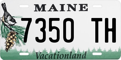 ME license plate 7350TH