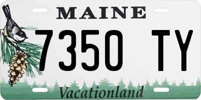 ME license plate 7350TY