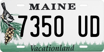 ME license plate 7350UD