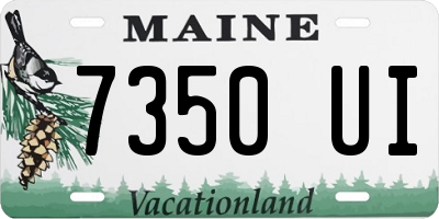 ME license plate 7350UI