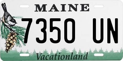 ME license plate 7350UN