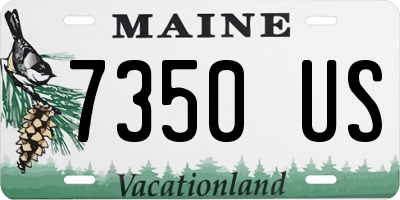 ME license plate 7350US
