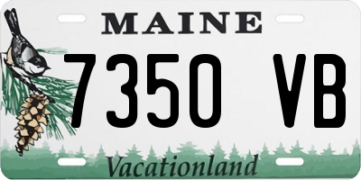ME license plate 7350VB