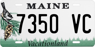 ME license plate 7350VC