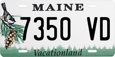 ME license plate 7350VD