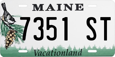 ME license plate 7351ST
