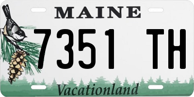ME license plate 7351TH