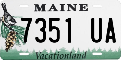 ME license plate 7351UA
