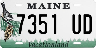 ME license plate 7351UD