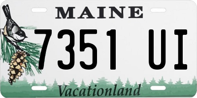 ME license plate 7351UI