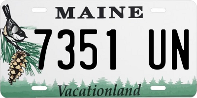 ME license plate 7351UN