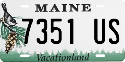 ME license plate 7351US