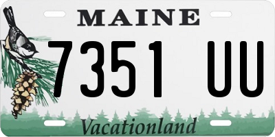 ME license plate 7351UU