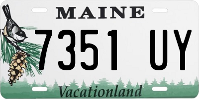 ME license plate 7351UY