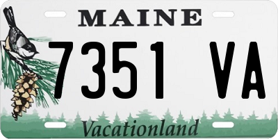 ME license plate 7351VA