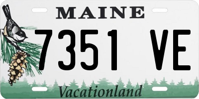 ME license plate 7351VE